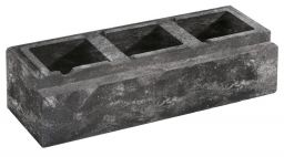 Weserwaben Vario-Line Long LED-Stein 1 1/2 Anthrazit-Weiß meliert, glatt | 60,0 x 20,0 x 16,7 cm