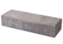 Weserwaben Trend-Line Long Abschlussstein 1 1/2 glatt grau-weiß meliert | 57x19x12 cm