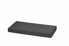 Weserwaben Trend-Line Abdeckstein glatt grau-weiß meliert | 38x19x4 cm