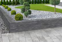 Weserwaben Trend-Line Long LED-Stein 1 1/2 Anthrazit nuanciert, glatt | 57x19x12 cm