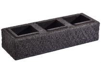 Weserwaben Trend-Line Long Mauerstein 1 1/2, LavaAnthrazit, CRUSH | 57,0 x 19,0 x 12,0 cm