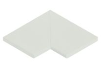Weserwaben Licia Beckenrandstein Element Ecke 90° fein-sandige Optik Weiß | 49,6/49,6x31,0x3,5 cm