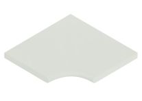 Weserwaben Licia Beckenrandstein Element Innenwinkel R20 fein-sandige Optik Weiß | 49,6/49,6x31,0x3,5 cm