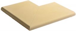 Weserwaben Licia Beckenrandstein Element Außenecke 90° flach, Champagne | 49,6/49,6 x 31,0 x 3,5 cm