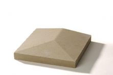 Weserwaben Endabdeckung Satteldach Naturgrau glatt