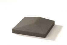 Weserwaben Endabdeckung Satteldach Anthrazit glatt