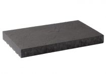 Weserwaben Mauerabdeckung flach-strukturiert Anthrazit