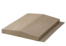 Weserwaben Mauerabdeckung Satteldach FVU Naturgrau