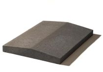 Weserwaben Mauerabdeckung Satteldach FVU Anthrazit, glatt