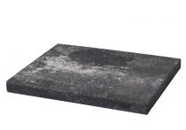 Weserwaben Mauerabdeckung flach FVU Anthrazit-weiß meliert, glatt