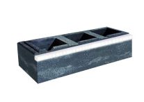 Weserwaben Trend-Line Long LED-Stein 1 1/2 Anthrazit, glatt | 57x19x12 cm