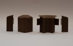 Ziro Innenecke Dunkelbraun 15x60 mm für digital bedruckte Leiste