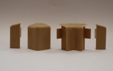 Ziro Innenecke Hellbraun 15x60 mm für digital bedruckte Leiste