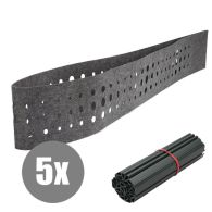 DZT Sicht- und Windschutz 5 Streifen fleecestripe Oval