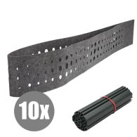 DZT Sicht- und Windschutz 10 Streifen fleecestripe Oval