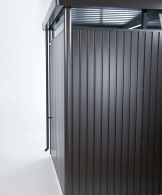 Biohort Regenfallrohr-Set für GH HighLine dunkelgrau-metallic - Länge: 204 cm - 2 Stück