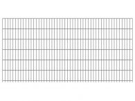 Doppelstabmattenzaun 6/5/6, feuerverzinkt 2510 x 1230 mm