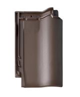 Braas Rubin 11V(H) ganzer Flächenziegel, gelocht (7890101) Matt dunkelbraun