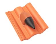 Braas Taunus Pfanne Durovent Premium Solar- und Kabeldurchgang (5629284) Star Matt ziegelrot