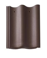 Braas Harzer Pfanne Normalstein gelocht (6698187) Star Matt Dunkelbraun