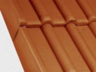 Braas Frankfurter Pfanne Protegon Giebelstein Ausstich 88 mm rechts (5121085) Protegon Matt klassisch-rot