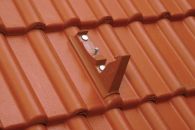 Braas Frankfurter Pfanne Protegon Standstein ohne Bügel (5120692) Protegon Matt bordeaux