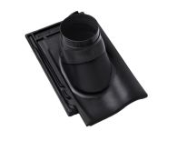 Braas Rubin 11V(P) Ton-Abgasrohrdurchgang (9328742) Matt vulkanschwarz