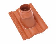 Braas Taunus Pfanne Durovent Premium Abgasdurchgang (5628884) Star Matt ziegelrot