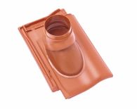 Braas Rubin 11V(H) Ton-Abgasrohrdurchgang (7828957) Matt graphitgrau