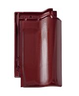 Braas Rubin 11V(P) ganzer Flächenziegel gelocht, Petershagen (9390111) Seidenmatt rotbuche