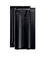 Braas Granat 13V Flaechenziegel, gelocht (8490114) Seidenmatt Tiefschwarz