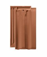 Braas Granat 13V Flaechenziegel, gelocht (8490100) Matt Naturrot