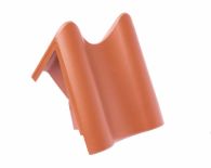 Braas Achat 12V Pultortgangziegel links (9012500) Matt Naturrot