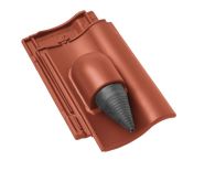 Braas Achat 12V Ganzer Flächenziegel gelocht (9090103) Matt Kupferrot