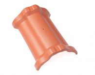 Braas Sattelfirst HO Firstausgleich mit Doppelmuffe (7706149) Royalgrau