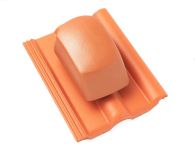 Braas Frankfurter Pfanne DuroVent Premium Sanilüfter geschlossen (5139092) Protegon Matt bordeaux