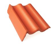 Braas Harzer Pfanne 7(BIG) Giebelstein Ausstich 88 mm links (6510163) Novo Matt granit