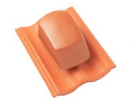 Braas Harzer Pfanne DuroVent Premium Sanilüfter geschlossen (6629087) Star Matt Dunkelbraun