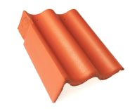 Braas Harzer Pfanne 7(BIG) Giebelstein Ausstich 110 mm links (6510363) Novo Matt granit