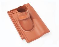 Braas Rubin 9V Ton-Abgasrohrdurchgang (8628841) Matt vulkanschwarz