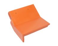 Braas Tegalit Aerlox Matt Knick-Giebelstein ganz links - Klassisch-Rot