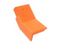 Braas Tegalit Aerlox Matt Knick-Giebelstein halb links - Klassisch-Rot