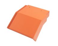 Braas Tegalit Aerlox Matt Mansard-Giebelstein ganz rechts - Klassisch-Rot