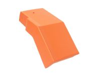 Braas Tegalit Aerlox Matt Mansard-Giebelstein halb links - Klassisch-Rot