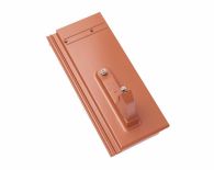 Braas Tegalit Aerlox Matt Alu-Sicherheitspfanne halb ohne Bügel - Klassisch-Rot