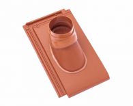 Braas Turmalin Ton-Abgasrohrdurchgang 114 mm (9228819) tiefschwarz