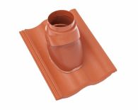 Braas Harzer Pfanne DuroVent Premium Abgasdurchgang (6628887) Star Matt Dunkelbraun