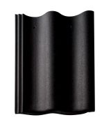 Braas Harzer Pfanne Normalstein gelocht (6698179) Star Matt Tiefschwarz