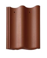 Braas Harzer Pfanne Normalstein gelocht (6698184) Star Matt Ziegelrot