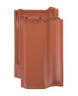Braas Rubin 13V Ganzer Flaechenziegel gelocht (8290100) Matt Naturrot